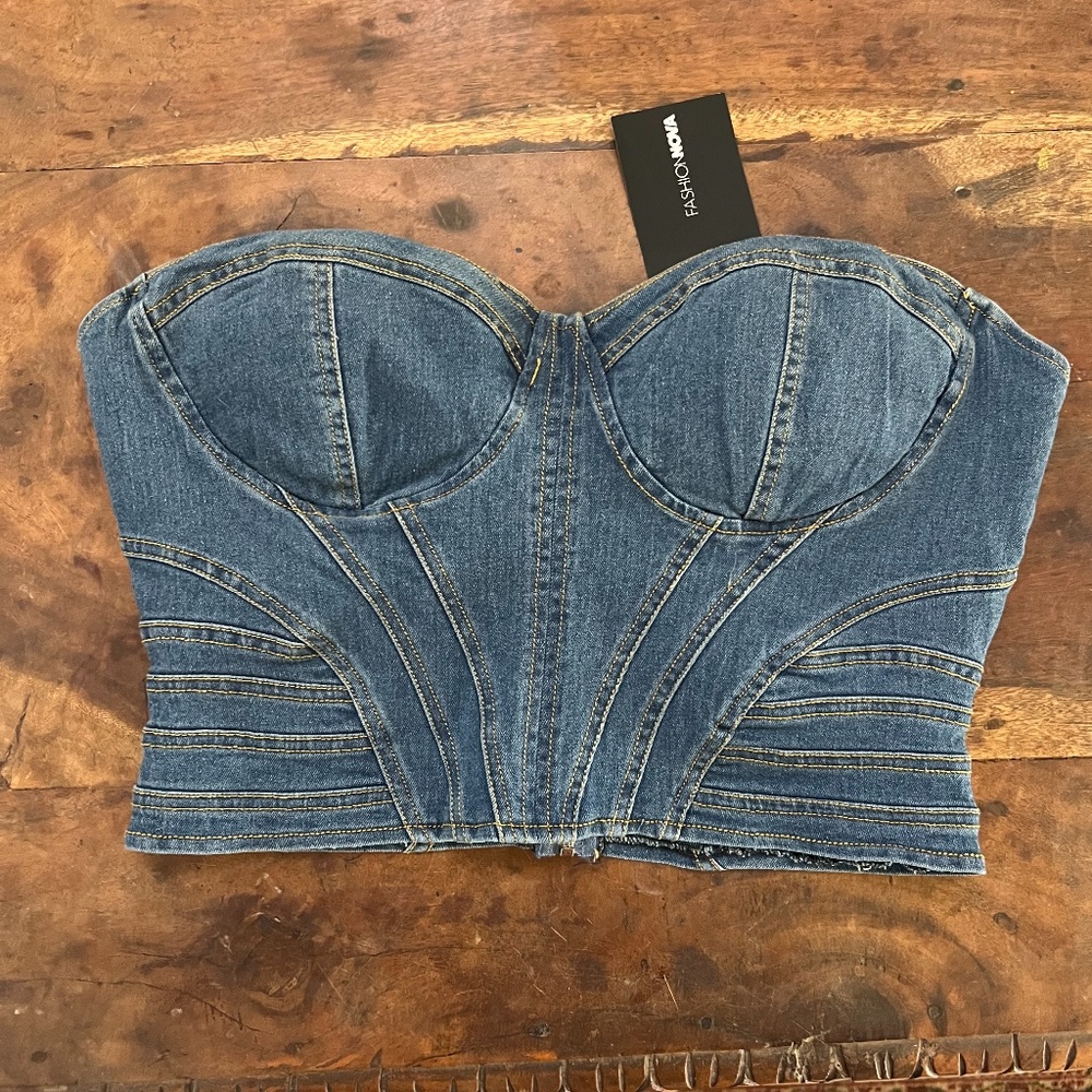 Denim Corset